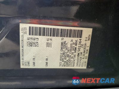 Zdjęcie 12 z 12 samochodu: 2021 NISSAN MAXIMA PLATINUM VIN:1N4AA6FV8MC501364 - miniatura