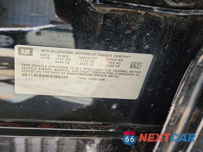 Zdjęcie 12 z 12 samochodu: 2016 CHEVROLET IMPALA LTZ VIN:2G1145S38G9154235 - miniatura