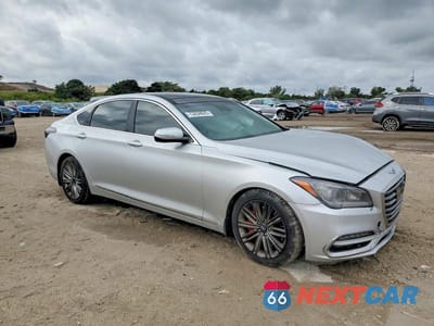 Czwarte zdjęcie samochodu z boku: 2018 GENESIS G80 3.8 VIN:KMHGN4JE0JU236204 - miniatura