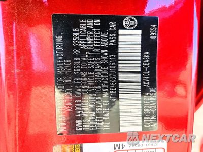 Zdjęcie 13 z 13 samochodu: 2007 TOYOTA CAMRY CE VIN:4T1BE46K37U106113 - miniatura