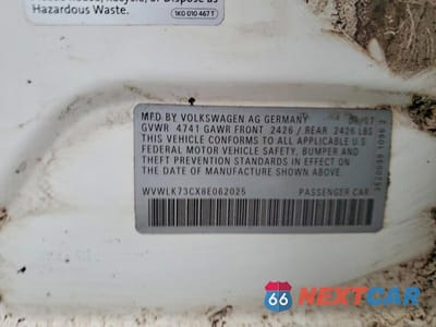 Zdjęcie 12 z 12 samochodu: 2008 VOLKSWAGEN PASSAT WAGON KOMFORT VIN:WVWLK73CX8E062025 - miniatura