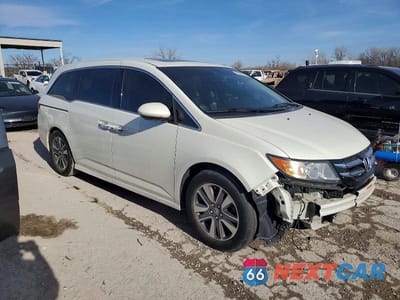 Czwarte zdjęcie samochodu z boku: 2015 HONDA ODYSSEY TOURING VIN:5FNRL5H92FB047023 - miniatura