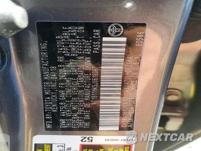 Zdjęcie 12 z 12 samochodu: 2018 TOYOTA CAMRY L VIN:4T1B11HK5JU616087 - miniatura