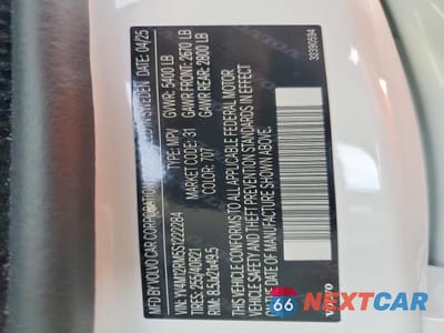 Zdjęcie 13 z 13 samochodu: 2025 VOLVO XC60 ULTRA VIN:YV4M12RM5S1222284 - miniatura