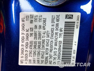 Zdjęcie 13 z 14 samochodu: 2024 HONDA CR-V LX VIN:2HKRS4H25RH441928 - miniatura