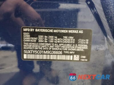 Zdjęcie 13 z 13 samochodu: 2021 BMW X3 XDRIVE30I VIN:5UXTY5C01M9G36606 - miniatura