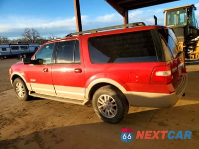 Drugie zdjęcie samochodu z przodu: 2007 FORD EXPEDITION EL EDDIE BAUER VIN:1FMFK18507LA70905 - miniatura