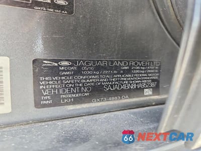 Zdjęcie 12 z 12 samochodu: 2017 JAGUAR XE PREMIUM VIN:SAJAD4BN8HA952387 - miniatura