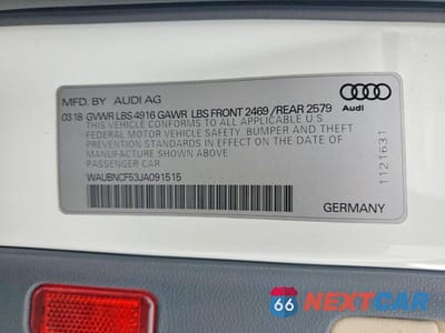 Zdjęcie 12 z 12 samochodu: 2018 AUDI A5 PREMIUM PLUS VIN:WAUBNCF53JA091515 - miniatura