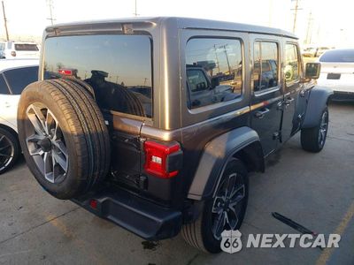Trzecie zdjęcie samochodu z tyłu: 2024 JEEP WRANGLER 4XE VIN:1C4RJXN63RW356172 - miniatura
