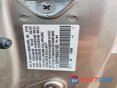 Zdjęcie 13 z 14 samochodu: 2004 HONDA ELEMENT EX VIN:5J6YH18554L011625 - miniatura