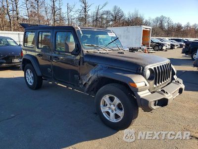 Czwarte zdjęcie samochodu z boku: 2018 JEEP WRANGLER UNLIMITED SPORT VIN:1C4HJXDG8JW284430 - miniatura