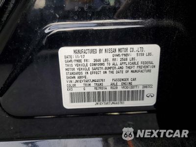 Zdjęcie 12 z 12 samochodu: 2018 INFINITI Q50 LUXE VIN:JN1EV7AR7JM440761 - miniatura