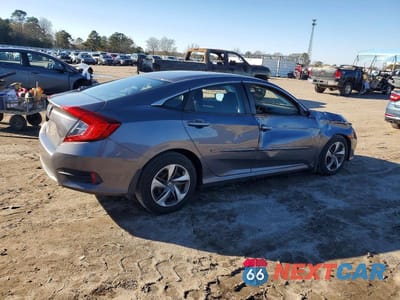 Trzecie zdjęcie samochodu z tyłu: 2019 HONDA CIVIC LX VIN:19XFC2F61KE048173 - miniatura