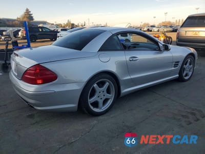 Trzecie zdjęcie samochodu z tyłu: 2003 MERCEDES-BENZ SL 500R VIN:WDBSK75F63F007334 - miniatura