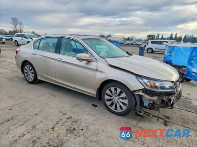 Czwarte zdjęcie samochodu z boku: 2014 HONDA ACCORD EXL VIN:1HGCR2F89EA165334 - miniatura