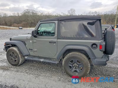 Drugie zdjęcie samochodu z przodu: 2021 JEEP WRANGLER SPORT VIN:1C4HJXAG7MW691325 - miniatura