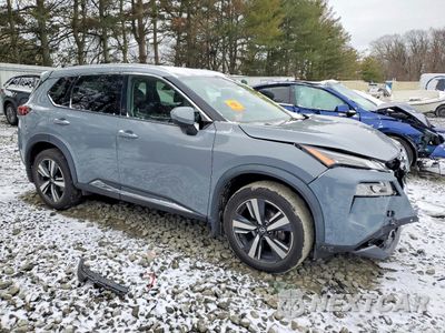 Czwarte zdjęcie samochodu z boku: 2021 NISSAN ROGUE SL VIN:5N1AT3CB1MC701446 - miniatura
