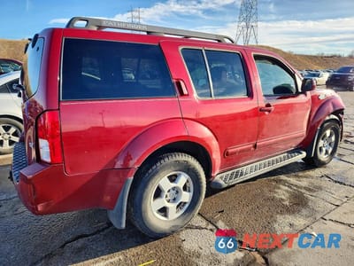 Trzecie zdjęcie samochodu z tyłu: 2007 NISSAN PATHFINDER S VIN:5N1AR18W67C615519 - miniatura