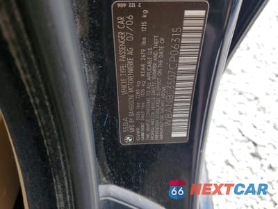 Zdjęcie 13 z 13 samochodu: 2007 BMW 550 I VIN:WBANB53507CP06315 - miniatura