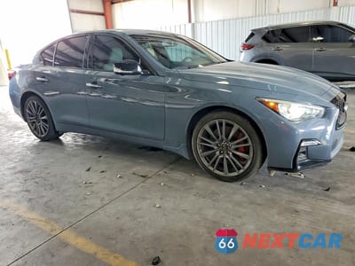 Czwarte zdjęcie samochodu z boku: 2021 INFINITI Q50 RED SPORT 400 VIN:JN1FV7DR7MM881004 - miniatura