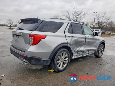 Trzecie zdjęcie samochodu z tyłu: 2020 FORD EXPLORER LIMITED VIN:1FMSK8FH1LGC64706 - miniatura