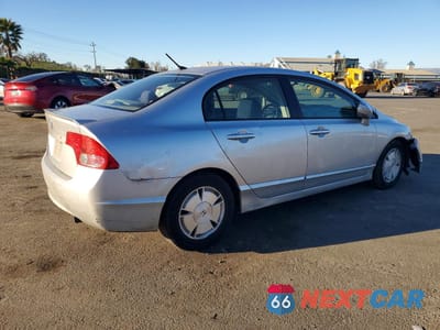 Trzecie zdjęcie samochodu z tyłu: 2007 HONDA CIVIC HYBRID VIN:JHMFA36287S001105 - miniatura
