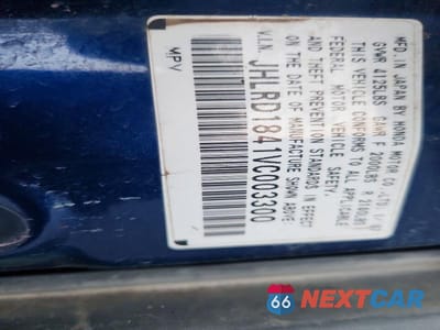 Zdjęcie 13 z 13 samochodu: 1997 HONDA CR-V LX VIN:JHLRD1841VC003300 - miniatura