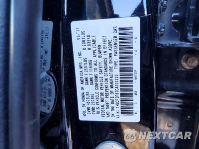 Zdjęcie 12 z 13 samochodu: 2012 HONDA ACCORD EXL VIN:1HGCP3F87CA000200 - miniatura