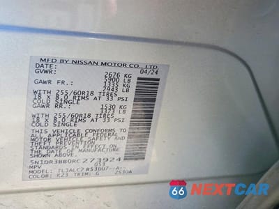 Zdjęcie 13 z 13 samochodu: 2024 NISSAN PATHFINDER SV VIN:5N1DR3BB0RC273924 - miniatura