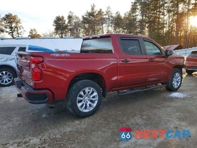 Trzecie zdjęcie samochodu z tyłu: 2021 CHEVROLET SILVERADO K1500 CUSTOM VIN:3GCPYBEK4MG271674 - miniatura