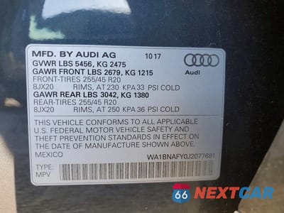 Zdjęcie 13 z 13 samochodu: 2018 AUDI Q5 PREMIUM PLUS VIN:WA1BNAFY0J2077691 - miniatura