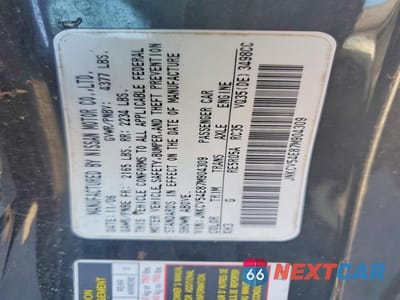 Zdjęcie 12 z 12 samochodu: 2007 INFINITI G35 BASE VIN:JNKCV54E87M904309 - miniatura