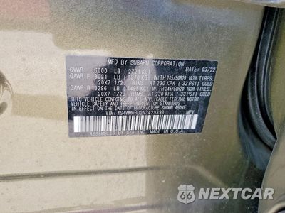 Zdjęcie 13 z 13 samochodu: 2022 SUBARU ASCENT TOURING VIN:4S4WMARD2N3429393 - miniatura