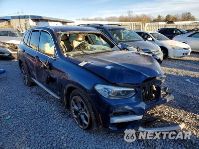 Czwarte zdjęcie samochodu z boku: 2021 BMW X3 SDRIVE30I VIN:5UXTY3C03M9E94537 - miniatura