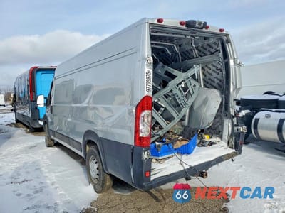 Trzecie zdjęcie samochodu z tyłu: 2019 RAM PROMASTER 3500 DELIVERY VAN VIN:3C6URVJG0KE565298 - miniatura