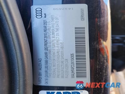 Zdjęcie 12 z 12 samochodu: 2018 AUDI S6 PRESTIGE VIN:WAUHFAFC0JN104305 - miniatura