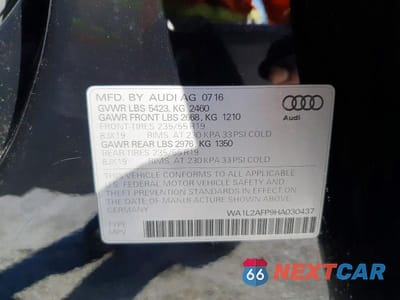 Zdjęcie 14 z 14 samochodu: 2017 AUDI Q5 PREMIUM PLUS VIN:WA1L2AFP9HA030437 - miniatura