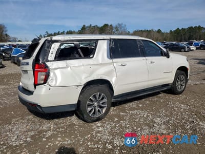 Trzecie zdjęcie samochodu z tyłu: 2021 CHEVROLET SUBURBAN C1500 LT VIN:1GNSCCKD2MR392067 - miniatura