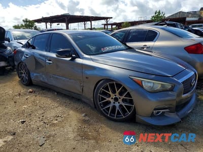 Czwarte zdjęcie samochodu z boku: 2014 INFINITY Q50 BASE VIN:JN1BV7AP9EM670714 - miniatura
