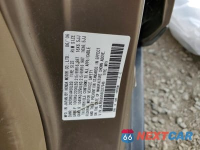 Zdjęcie 13 z 13 samochodu: 2006 HONDA CR-V LX VIN:JHLRD68556C027946 - miniatura
