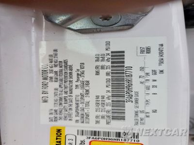 Zdjęcie 12 z 12 samochodu: 2017 FORD FUSION SE VIN:3FA6P0H96HR187710 - miniatura