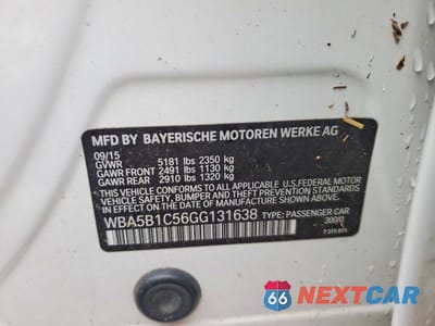 Zdjęcie 12 z 12 samochodu: 2016 BMW 535 I VIN:WBA5B1C56GG131638 - miniatura
