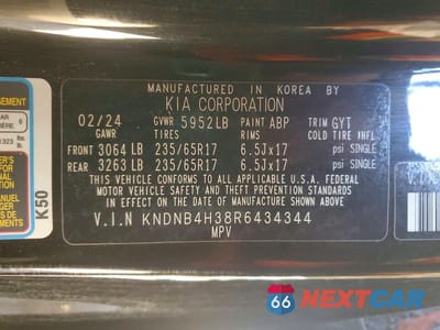 Zdjęcie 13 z 13 samochodu: 2024 KIA CARNIVAL LX VIN:KNDNB4H38R6434344 - miniatura