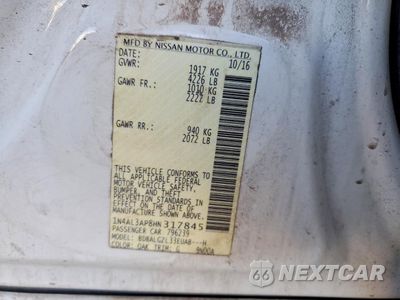 Zdjęcie 12 z 12 samochodu: 2017 NISSAN ALTIMA 2.5 VIN:1N4AL3AP8HN317845 - miniatura