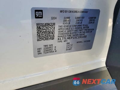 Zdjęcie 13 z 13 samochodu: 2025 CHEVROLET TRAX 1LT VIN:KL77LHEP1SC193168 - miniatura