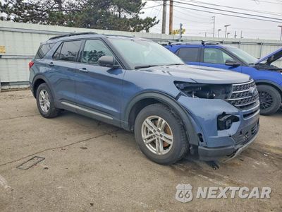 Czwarte zdjęcie samochodu z boku: 2021 FORD EXPLORER XLT VIN:1FMSK8DH9MGC41422 - miniatura