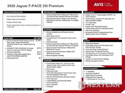 Zdjęcie 12 z 13 samochodu: 2020 JAGUAR F-PACE PREMIUM VIN:SADCJ2FX0LA640352 - miniatura
