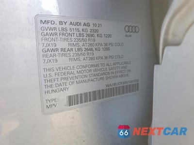Zdjęcie 13 z 14 samochodu: 2022 AUDI Q3 PREMIUM PLUS 40 VIN:WA1BUCF36N1041258 - miniatura