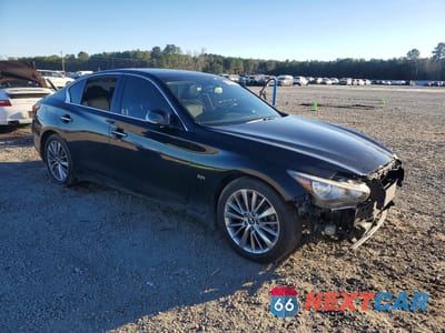 Czwarte zdjęcie samochodu z boku: 2014 INFINITI Q50 BASE VIN:JN1BV7AP9EM687657 - miniatura
